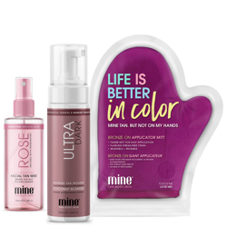 MineTan Get Glowing Face and Body Tanning Trio precio