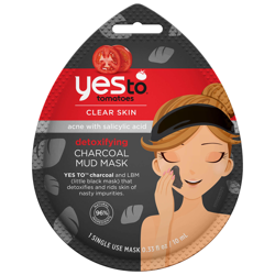 Masque de Boue au Charbon Detoxifying Charcoal Mud Mask yes to tomatoes 10 ml en oferta