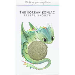 Éponge Konjac, Boîte et Crochet Mythical Dragon The Konjac Sponge Company 30 g – Argile Verte características