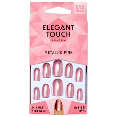 Ongles Colorés Elegant Touch – Metallic Pink