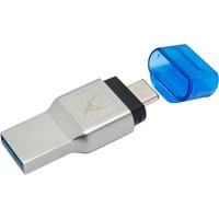 MobileLite Duo 3C lecteur de carte mémoire USB 3.2 Gen 1 (3.1 Gen 1) Type-A/Type-C Bleu, Argent características