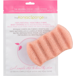 Éponge de bain 6 wave à l'argile rose de The Konjac Sponge Company precio