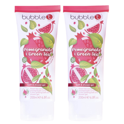 Bubble T Soapscription 2 x Pomegranate & Green Tea Shower Gel 200ml en oferta