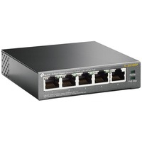 TL-SG1005P Non-géré Gigabit Ethernet (10/100/1000) Connexion Ethernet, supportant l''alimentation via ce port (PoE) Noir, Commutateur