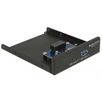 63962 Obturateur de baie de lecteur 8,89 cm (3.5") ports panneau I/O Noir, Panneau avant