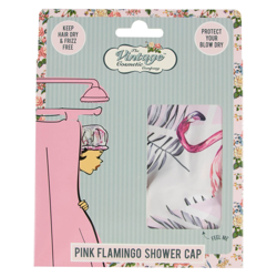 Bonnet de Douche The Vintage Cosmetic Company – Motif Flamant Rose precio