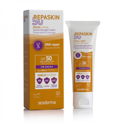 Sesderma Repaskin fotoprotector Rostro SPF50 50ml seco características