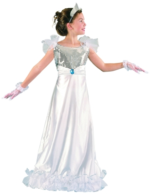 Costume da principessa in bianco per bambina