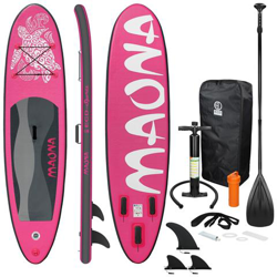 Surfboard Stand Up Paddle Board Sup Maona Pagaia Gonfiabile Rosa 308 X 76 X 10cm características