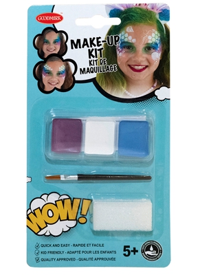 Kit trucco sirena con pennello e spugnetta bambina