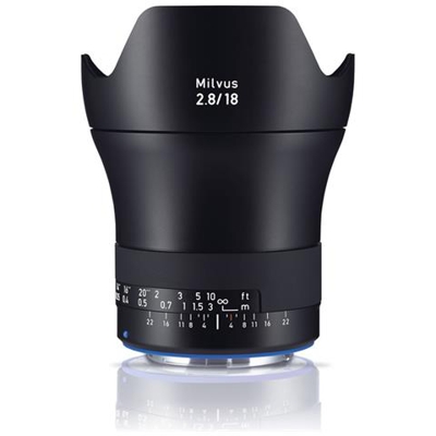 Objectif Milvus T* 18mm F / 2.8 Ze Canon + Paresoleil Garanti 3 Ans