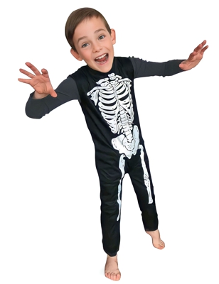 Costume scheletro classico bambino