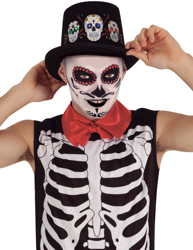 Cappello luminoso Dia de los Muertos adulto precio