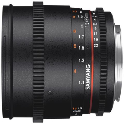 85mm T1.5 VDSLR AS IF UMC II, SLR, 9/7, Manuale, Sony, Nero, 7,8 cm, compatibile con attacco Sony A