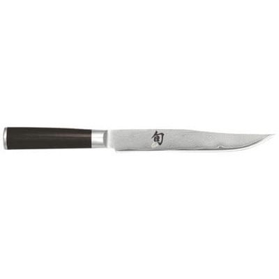 Coltello Da Arrosto Cm 20 Linea Shun Classic Di Kai In Acciaio Damasco Con Manico In Legno Pakka