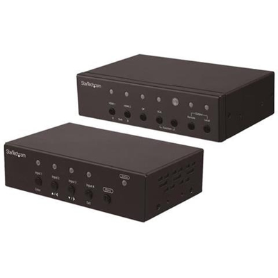 Kit Extender Multi-Input HDBaseT con Switch Incorporato e Scaler Video