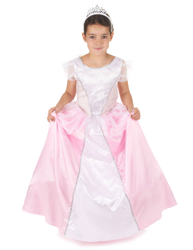 costume principessa bambina rosa e bianco precio