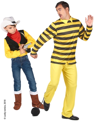 Costume Coppia Dalton e Lucky Luke™ padre e figlio