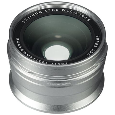 Lente di Conversione WCL-X100S II Grandangolare Colore Argento