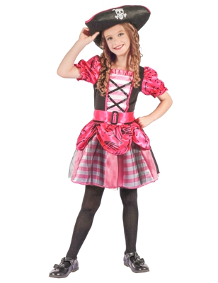 Costume da corsaro rosa per bambina