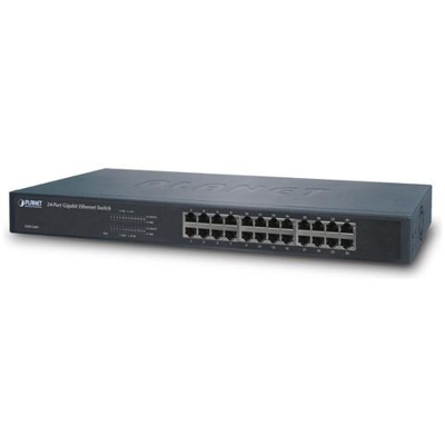 Switch di Rete Nera 24 Porte 1000 Mbps 18 W 240 V PL-GSW-2401