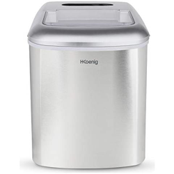 Kb20 Macchina Per Ghiaccio, Fabbricatore Cubetti 2 Misure, 12 Kg, Ciclo Produttivo 10-13 Minuti, Senza Impianto Idraulico, Acciaio Inox, 120w en oferta