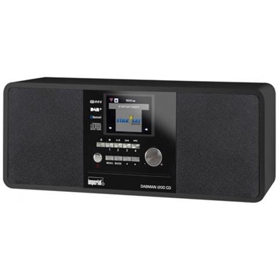 Imperial - DABMAN i200 del CD, ibrido e di Internet Radio, DAB + / FM, CD, diferentes. colori nero