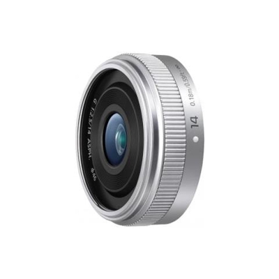 Lumix G 14mm / F2.5 II ASPH. , Ampio, MILC / SRL, 6/5, Micro quattro terzi, Argento