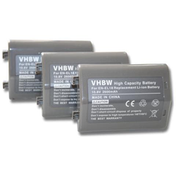 3 Batterie Vhbw 2600mah (11.1v) Set Per Fotocamera Nikon D4 Come En-el18. características