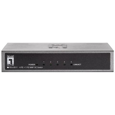 FEU-0511, No gestito, Fast Ethernet (10/100) , 100BASE-TX, 10BASE-T, IEEE 802.3, IEEE 802.3u, IEEE 802.3x, 1024 Entrate, 148800 Mpps