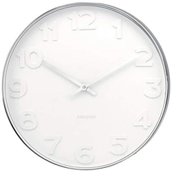 Ka4383 Orologio Da Muro Mr. White Numbers, Bianco, Metallo, Circolare características