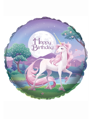 Palloncino alluminio Unicorno magico 46 cm