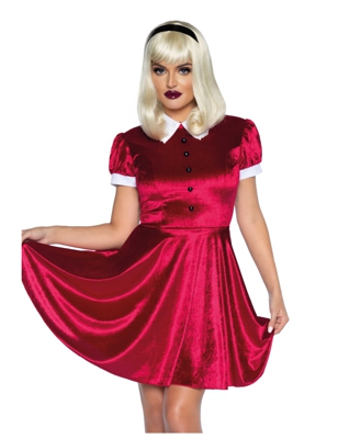 Costume Babydoll rosso per donna