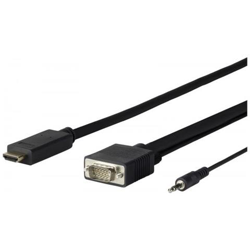 Prohdmivga7.5 Cavo E Adattatore Video 7,5 M Hdmi Tipo A [ standard] Vga [ d-sub] + 3.5mm Nero (pro Hdmi To Vga + Audio 7.5m - Pc Resolution 1920*1080p - Easy Operation By Connecting From Pc To Display Directly. - Warranty: 144m) características