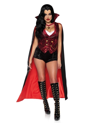 Costume deluxe da sexy vampiro per donna