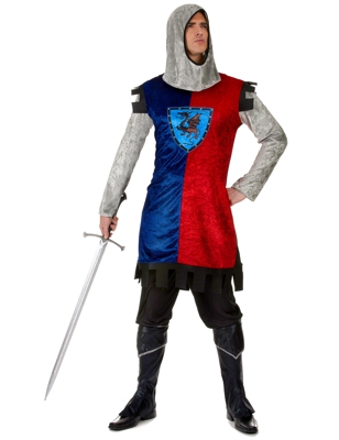 Costume da cavaliere medievale dragone per uomo