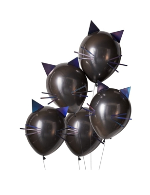 5 Palloncini in lattice gatto nero