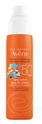 AVENE EAU THERMALE SPRAY BAMBINI SPF 50+ NUOVA FORMULA 200 ML características