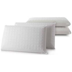 Cuscino In Memory Foam Con Sagoma Massaggiante Wellness Made In Italy Antiacaro E Anallergico Saponetta Scolpita 42x72x11 Cm Set 4 Pz, Bianco, Doppio en oferta