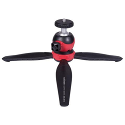 Mini Treppiede da Tavolo con Testa a Sfera per Fotocamere Altezza Max 14 cm Nero Rosso precio