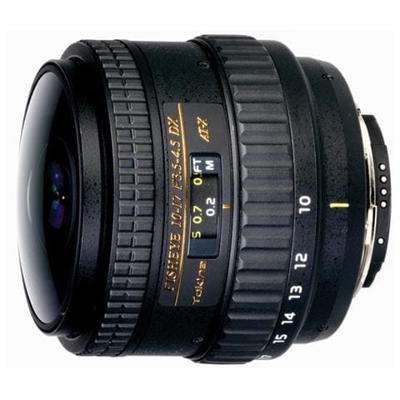 AT-X 107 AF DX NH Fisheye, SLR, 10/8, Zoom standard, Canon, Nero, 6,985 cm