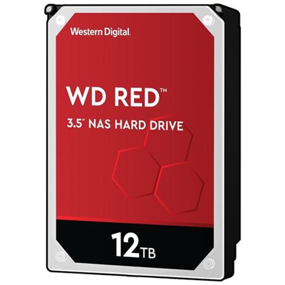 Hard Disk per NAS WD Red 12 TB 3.5'' InterfacciaSata III 6 Gb / s Buffer 256 MB 5400 Rpm