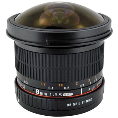 Obiettivo8mm F / 3.5 Umc Fish-eye Cs Ii W / hood (samsung Nx) Nero