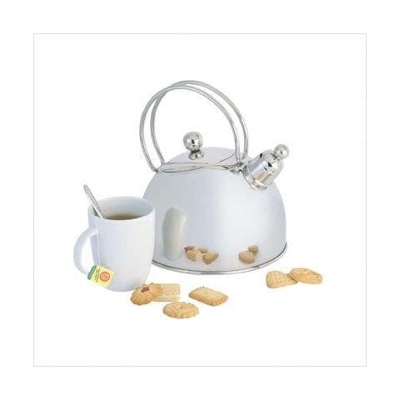 Whistling kettle 2.5L 2.5L Argento teiera in vetro per la preparazione del tè