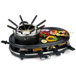 Set Gourmet Griglia E Fonduta Nero 1800 W 99322 precio