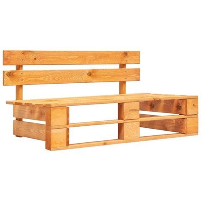 Panca Da Giardino Con Pallet In Legno Marrone Miele