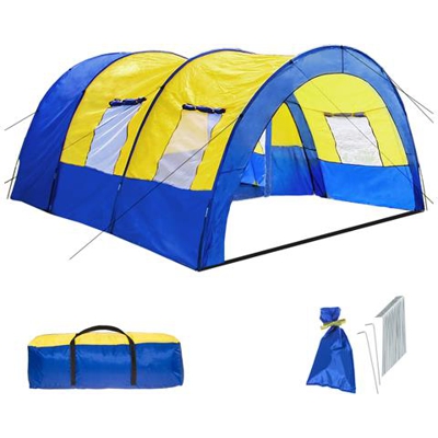 Tenda Familiare - Blu / giallo