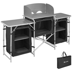 Cucina Da Campeggio 172x52x104cm - Nero en oferta