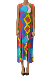 Printed knit long dress precio