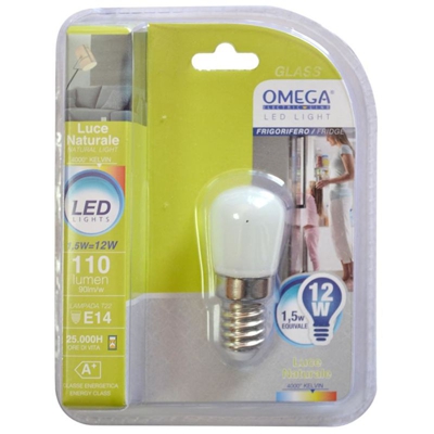 Omega - LED FRIGO 1,5W 110LM E14 4000K A+